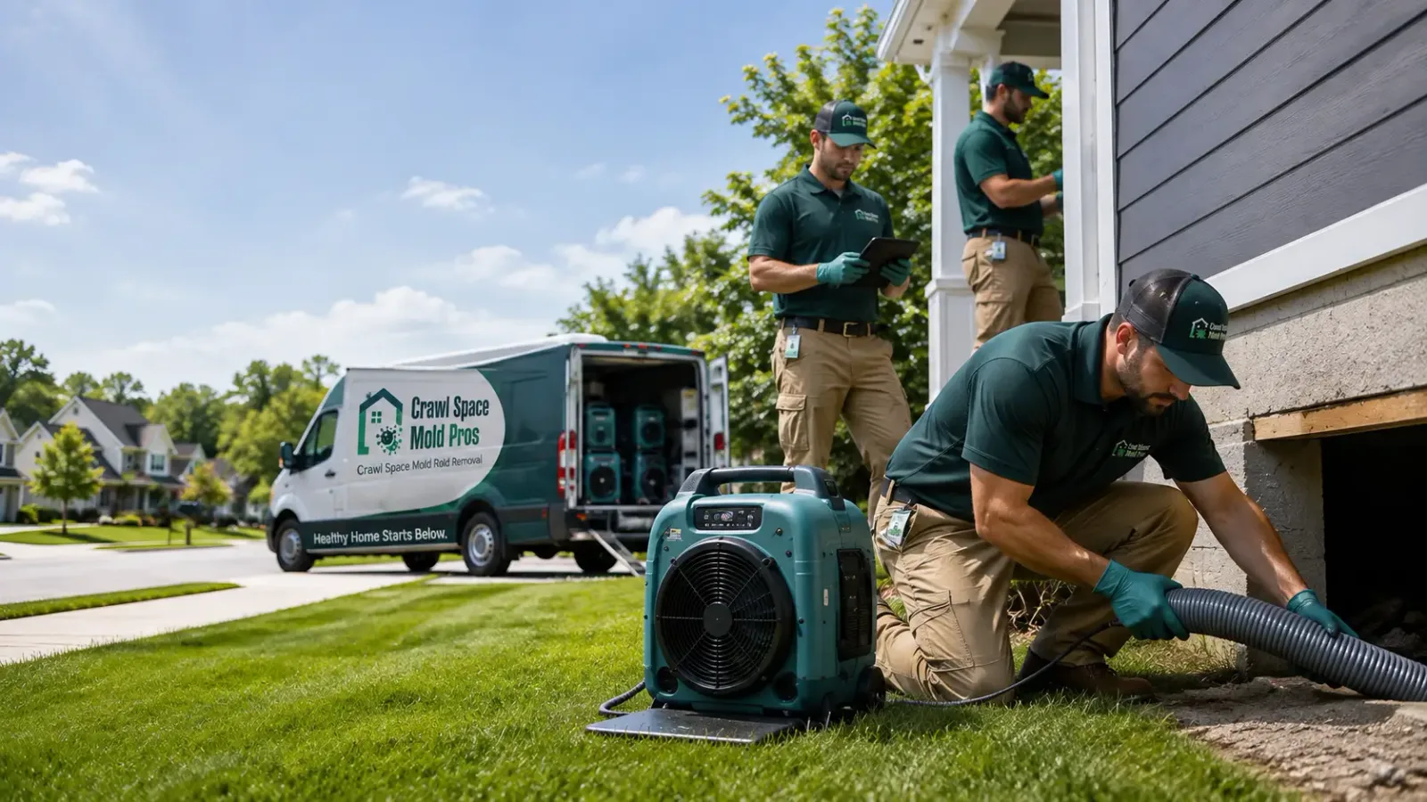 Crawl Space Mold Removal in Canton Center, CT